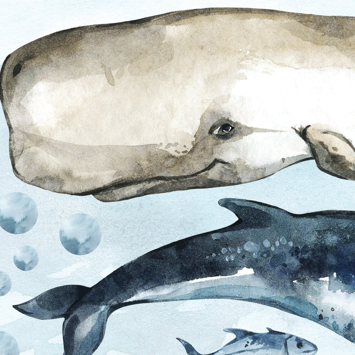 Naklejka na ścianę dla dzieci ocean i zwierzęta morskie