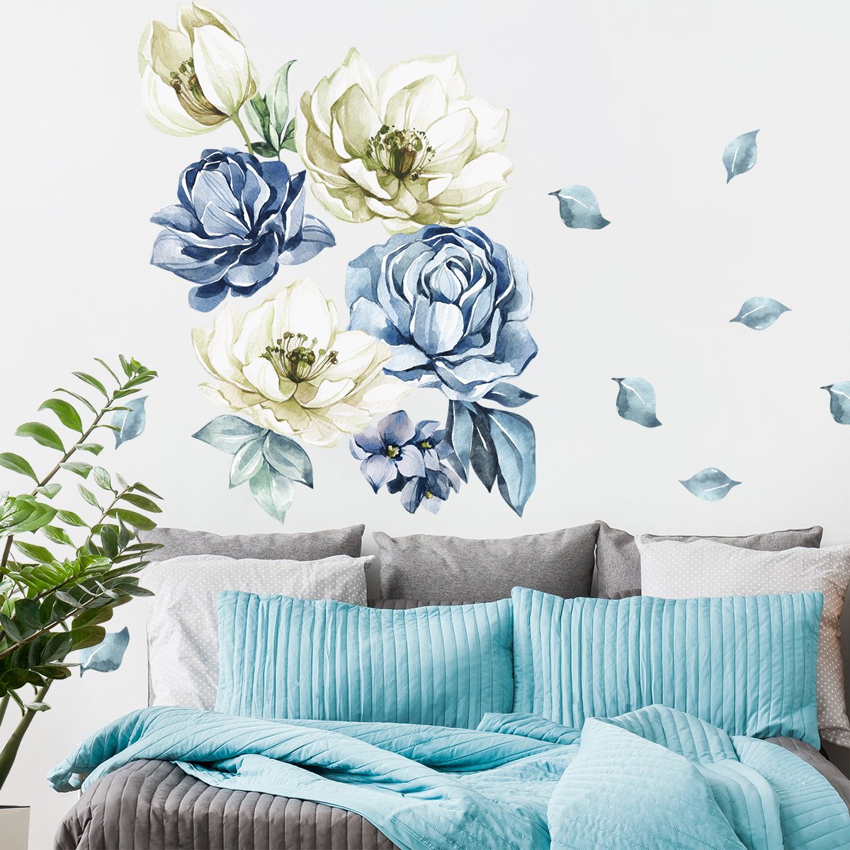 Naklejka na ścianę do sypialni#kolor_niebieski