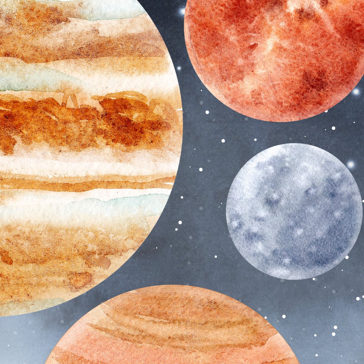 Naklejka ścienna dla chłopca układ słoneczny