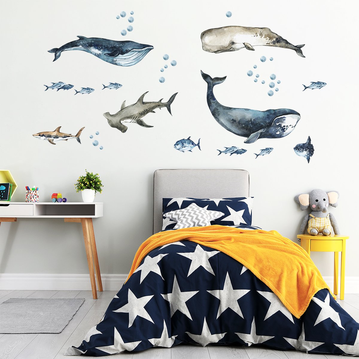 Naklejki dla dziewczynki ryby morskie i ocean