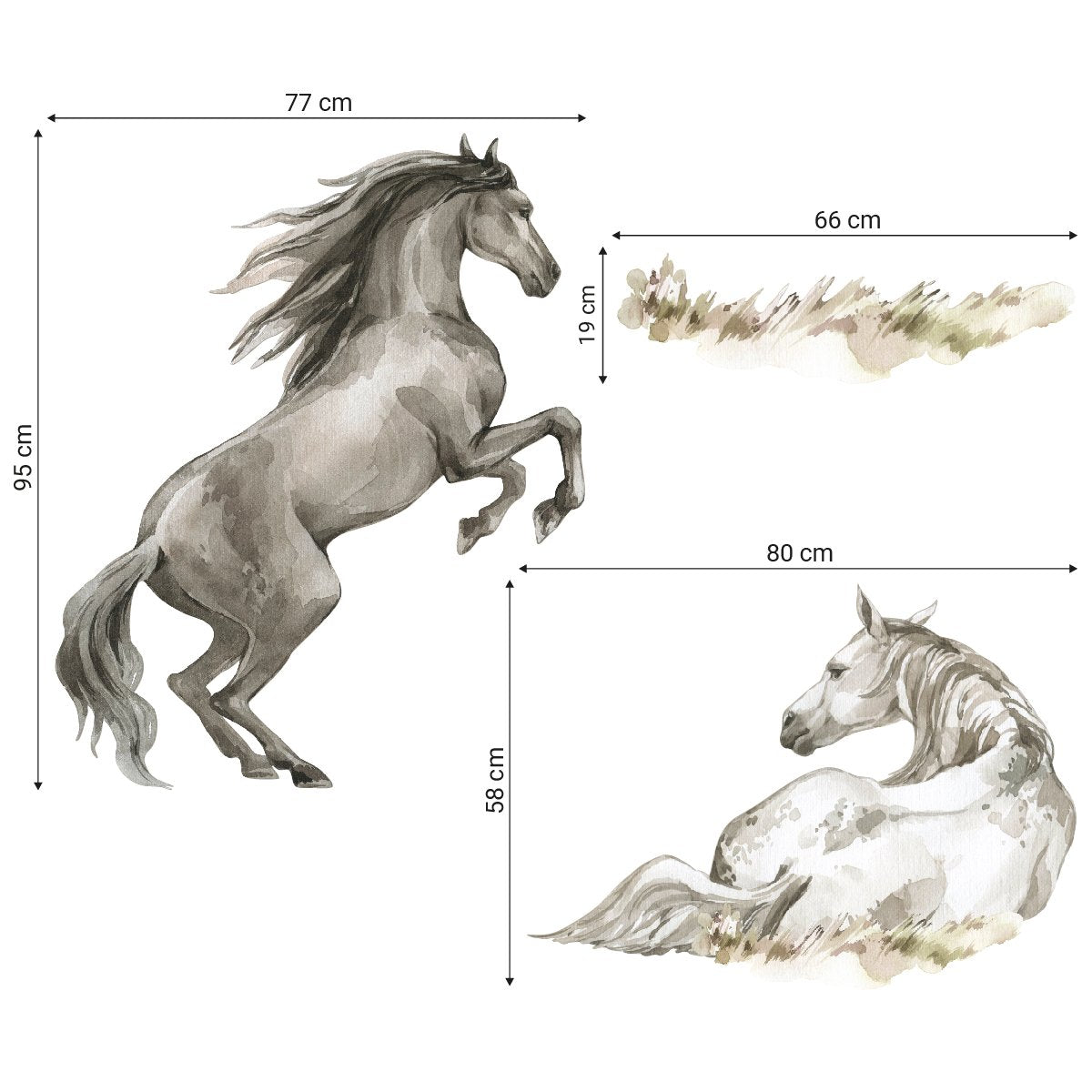Naklejki na ścianę konie