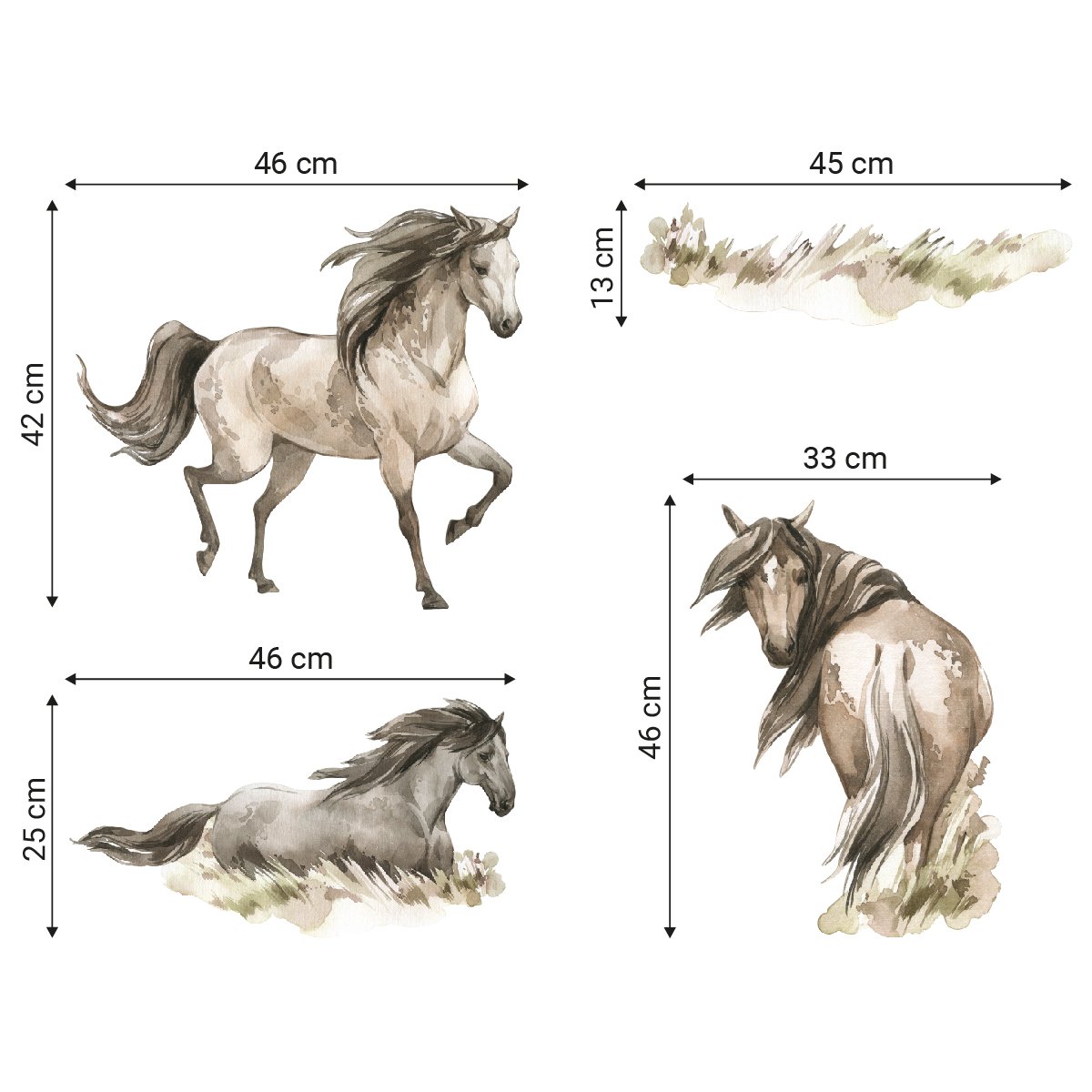 Naklejki dzikie konie