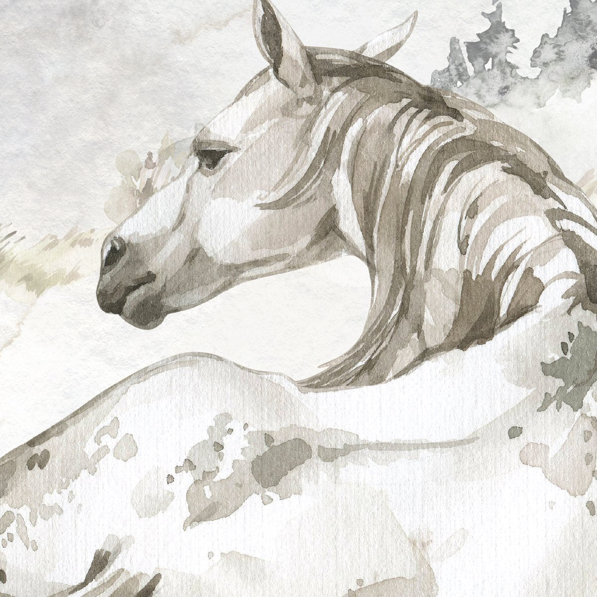 Naklejki na ścianę dla dzieci dzikie konie