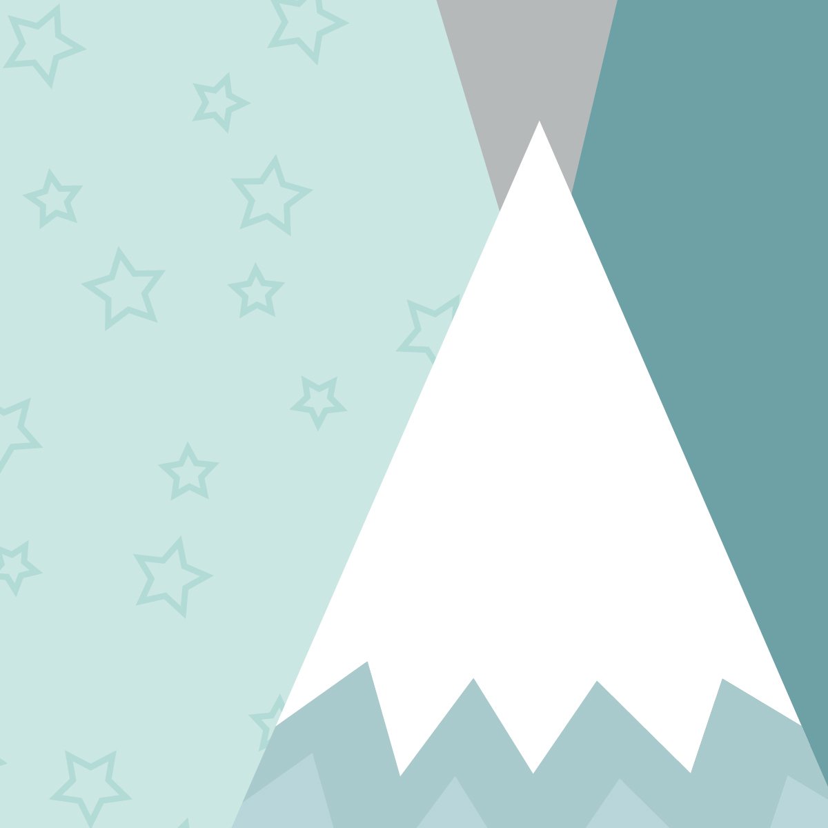 Naklejki na ścianę dla dziecka góry#kolor_mietowy