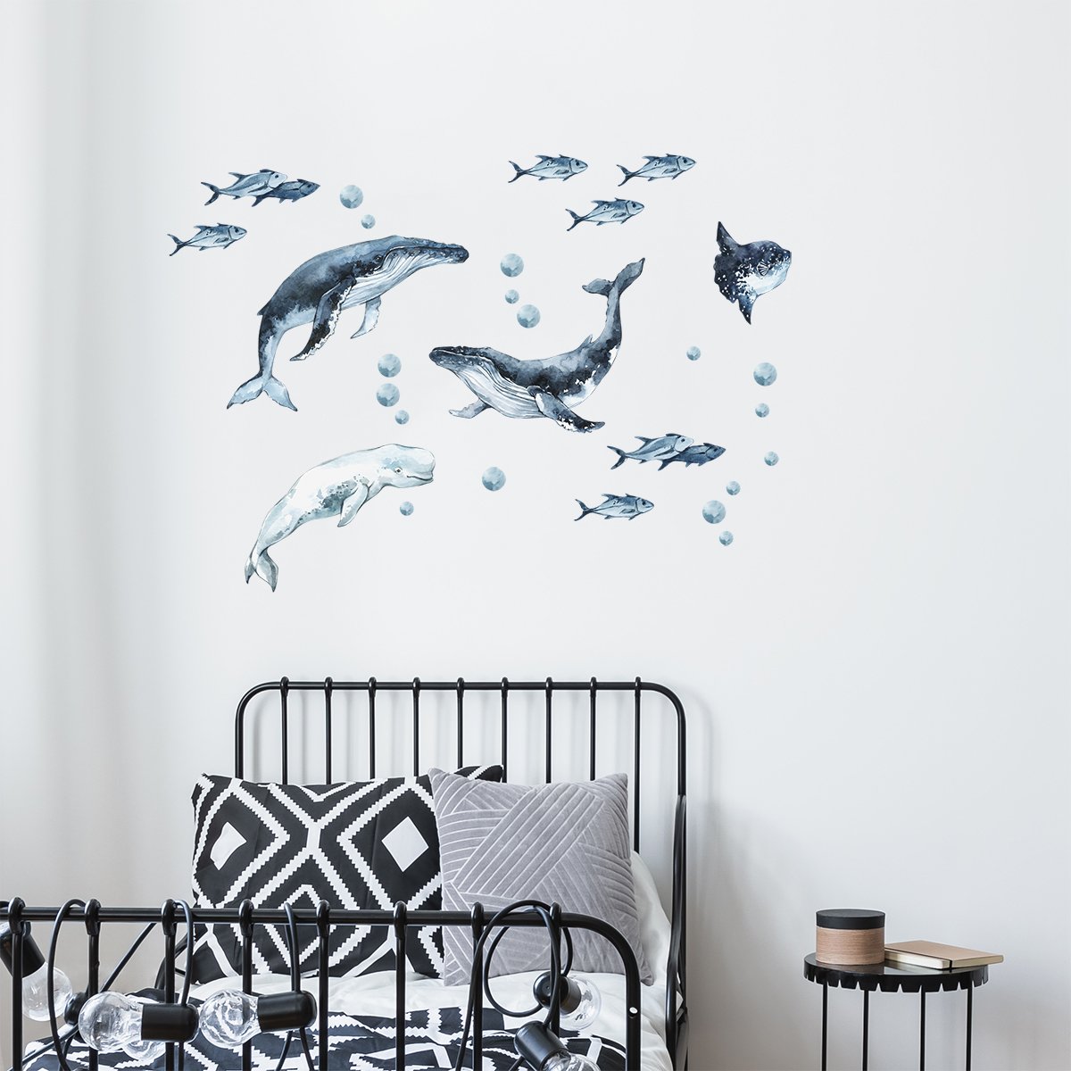 Naklejki na ścianę pływające zwierzęta morskie