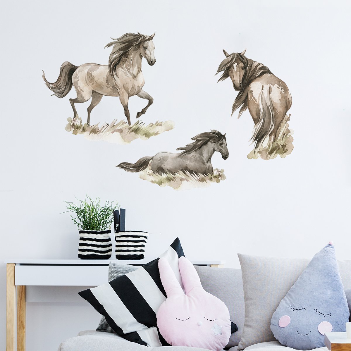 Naklejki ścienne dzikie konie