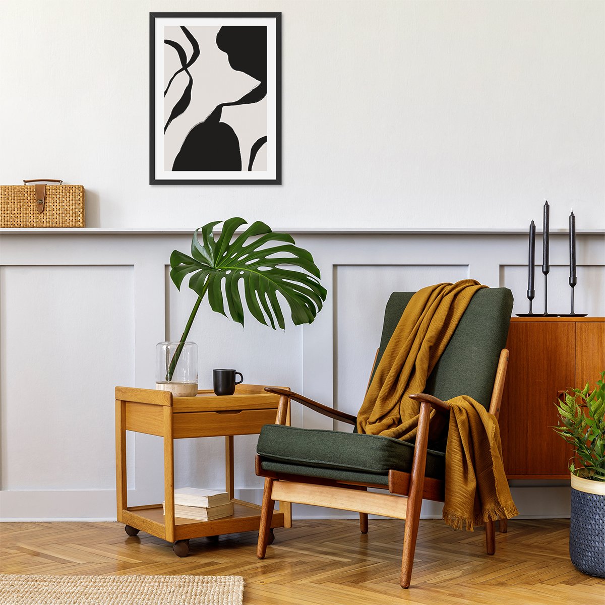 Plakat abstrakcja do salonu