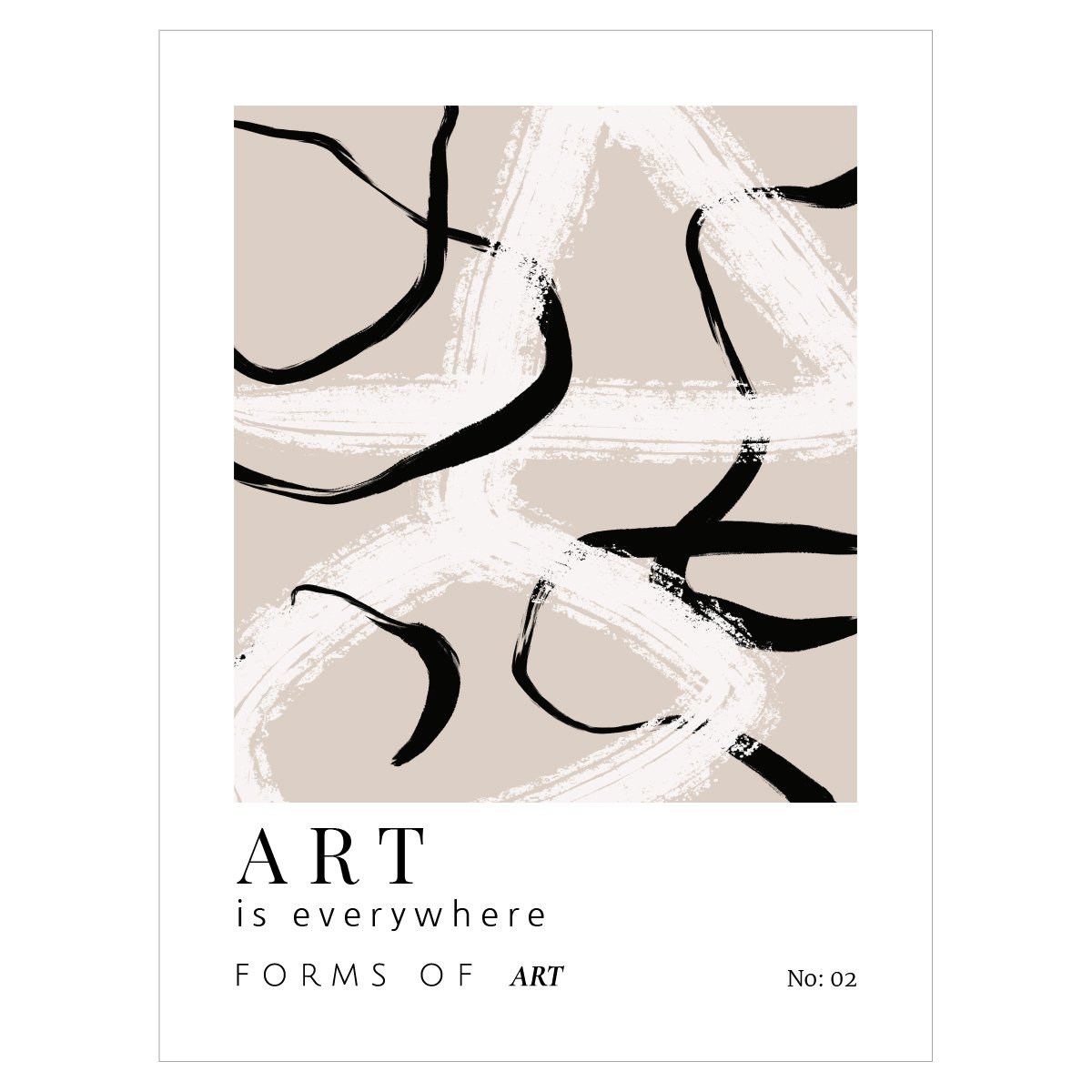 Plakat do sypialni - Art is Everywhere