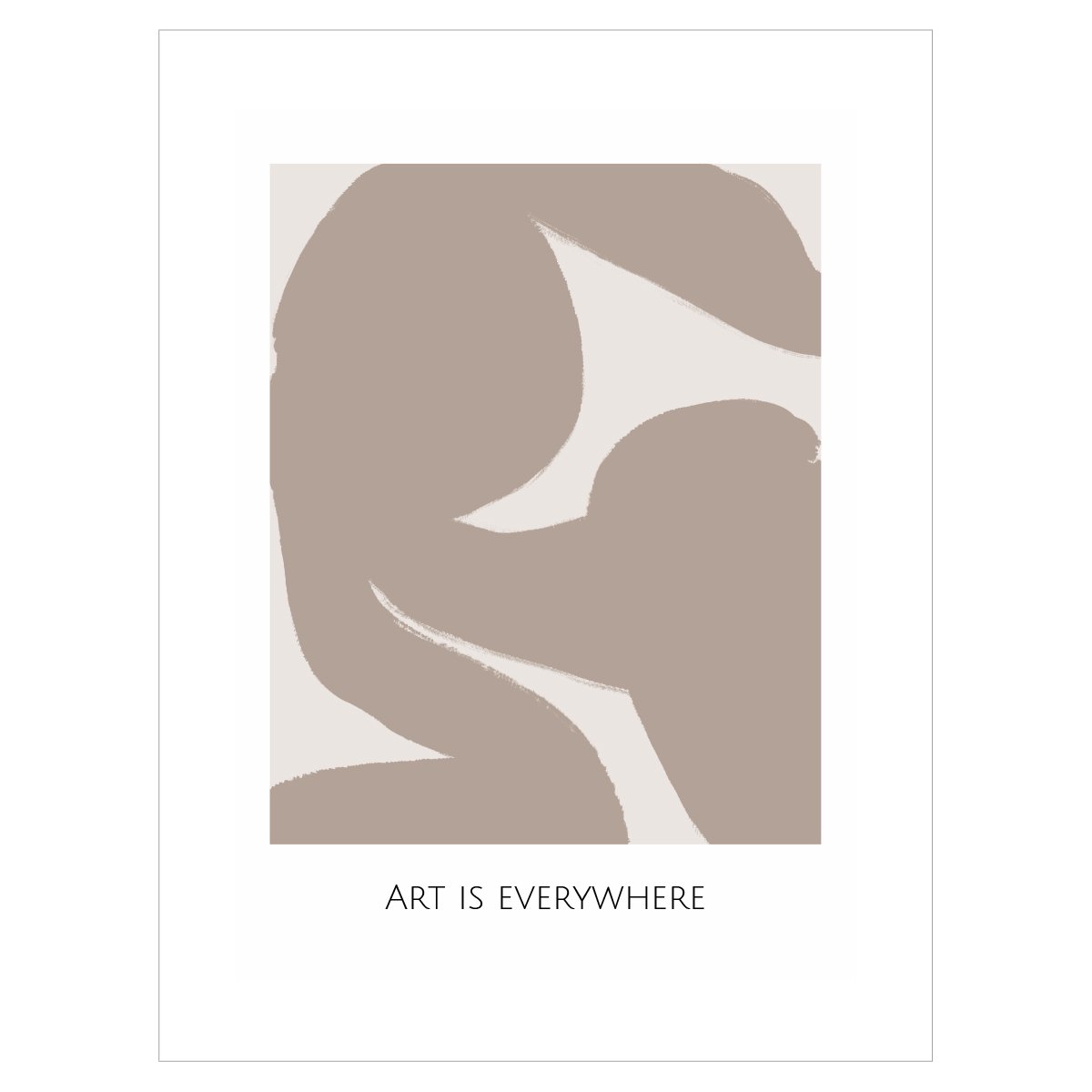 Plakat na ścianę do poczekalni - art is everywhere