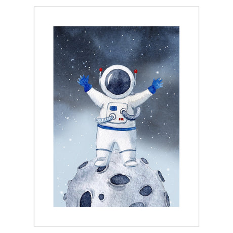 Plakat do pokoju chłopca - kosmos i astronauta