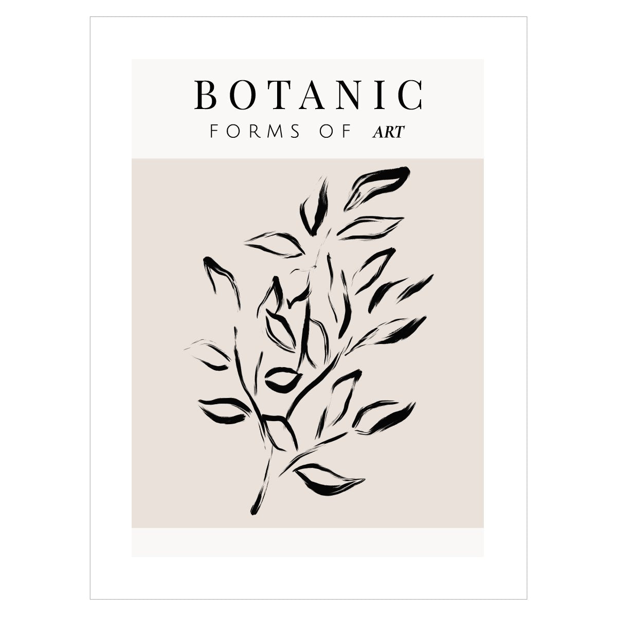 Plakat na ścianę do salonu - botanika