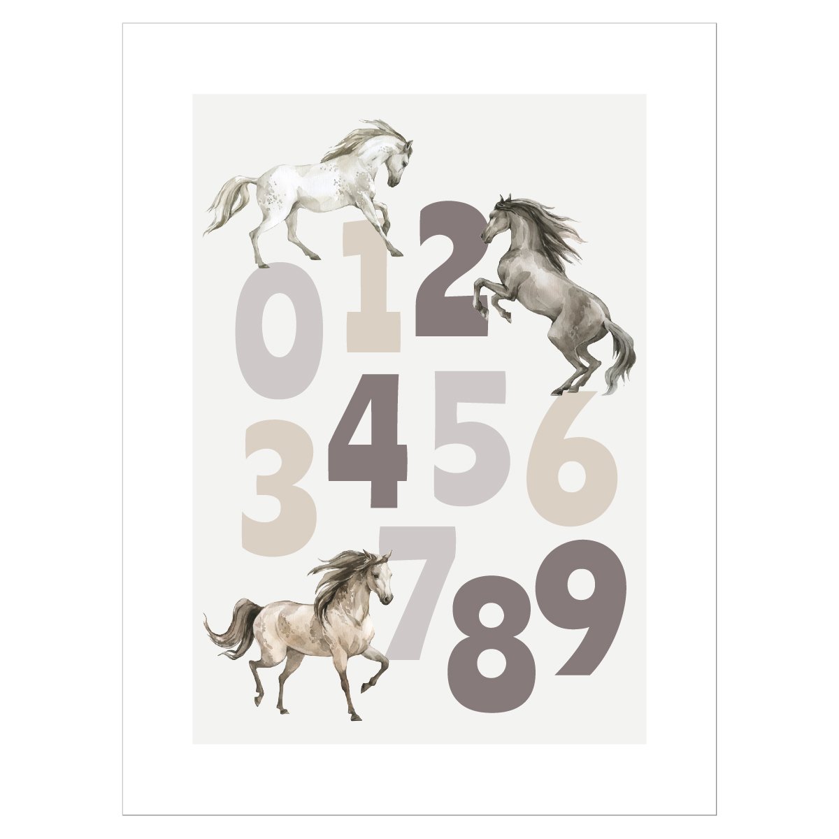 Edukacyjny plakat do przedszkola - cyfry