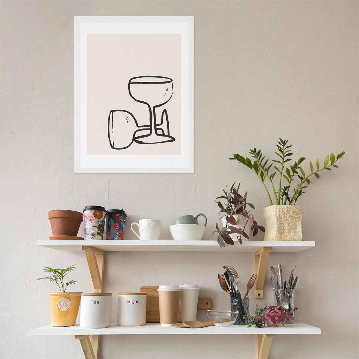 Plakat na ścianę do kuchni sztuka nowoczesna