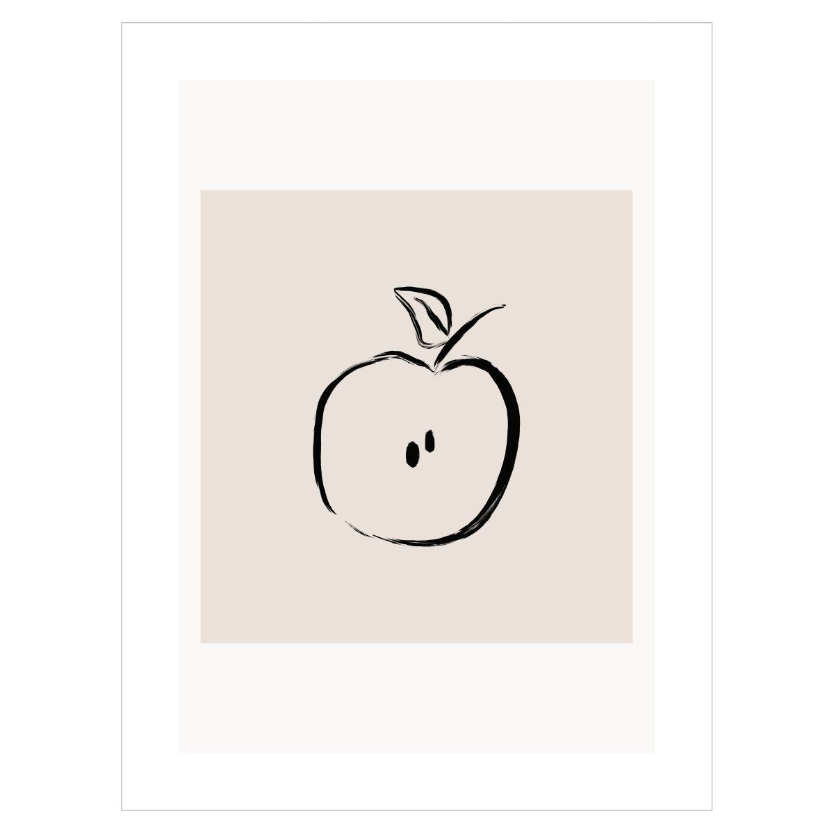 Plakat na ścianę do jadalni - jabłko