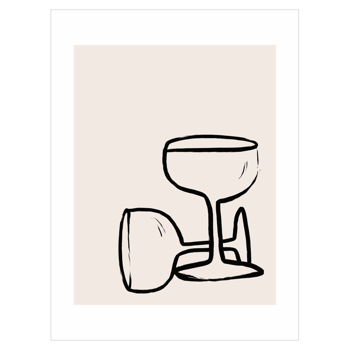 Plakat do kuchni - kieliszki