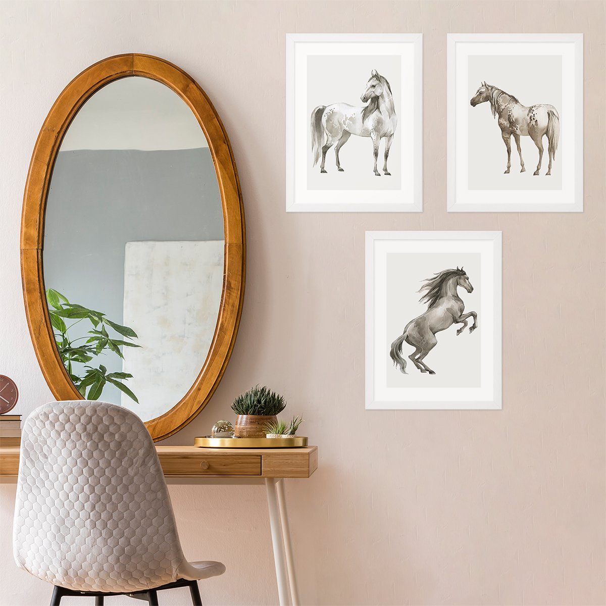 Plakat na ścianę dzikie konie