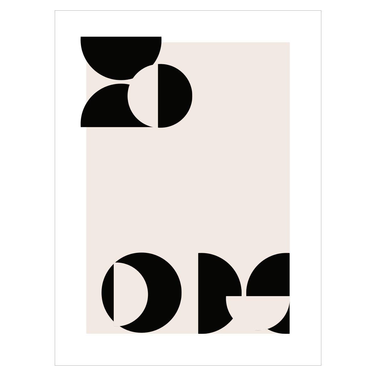 Plakat do salonu - geometryczne kształty