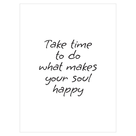 Plakat motywacyjny - make your soul happy