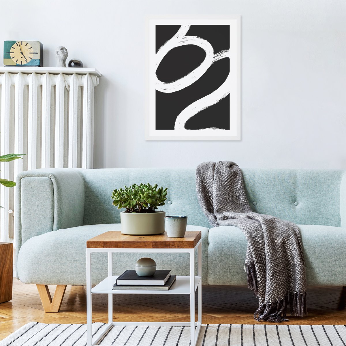 Plakat na ścianę 50x70 cm czarno-biały art