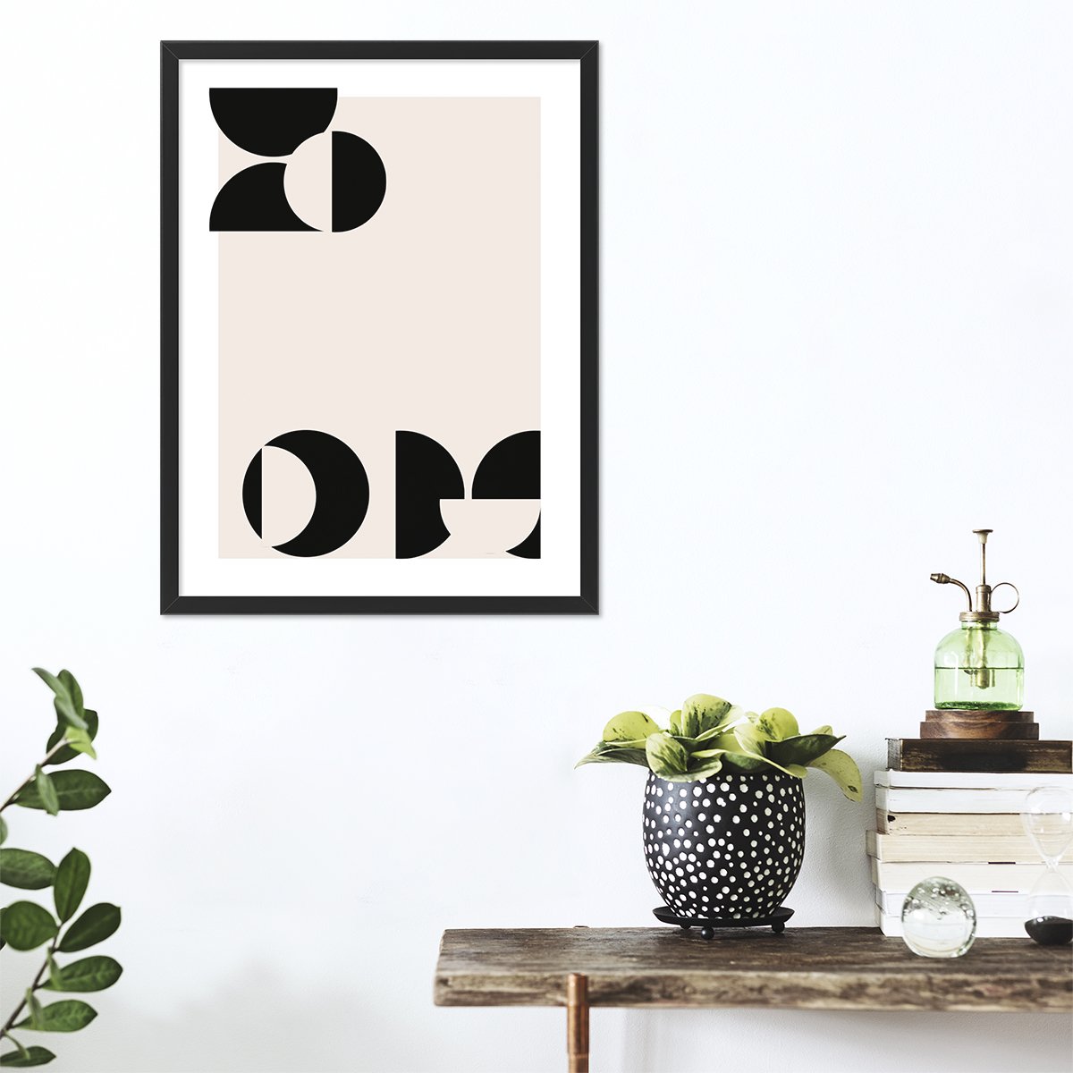 Plakat na ścianę do salonu grafika nowoczesna - geometria