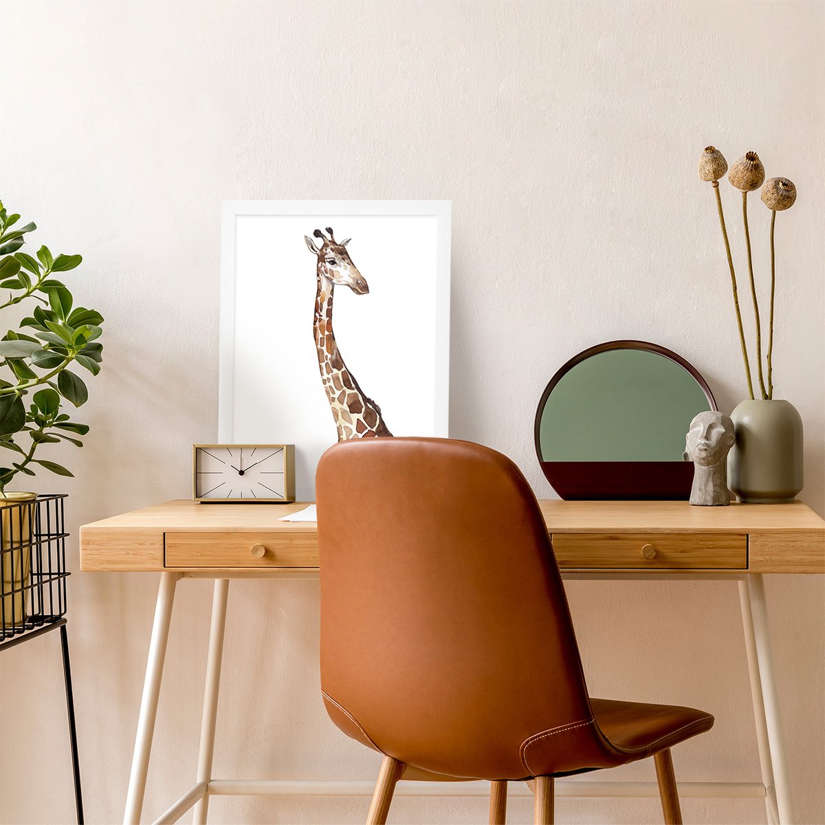 Plakat na ścianę żyrafa do pokoju młodzieżowego