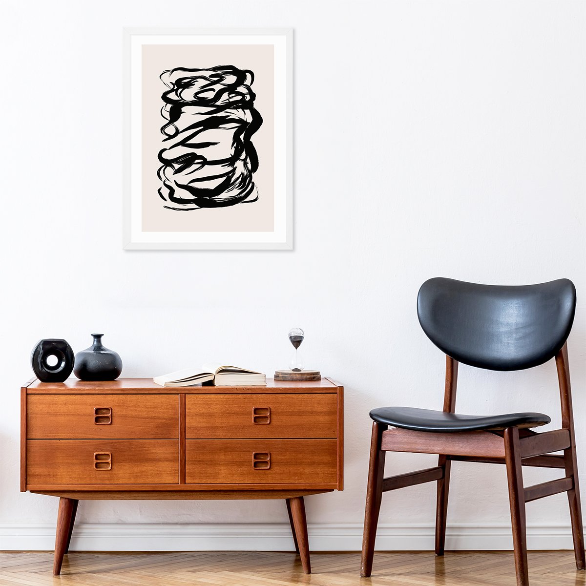 Plakat 40x50 cm do salonu pociągnięcia pędzla