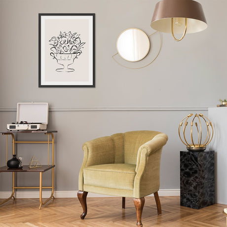 Plakat do salonu 50x70 cm rośliny