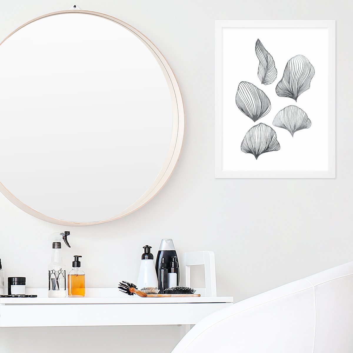 Plakat do salonu kosmetycznego i fryzjerskiego abstrakcja