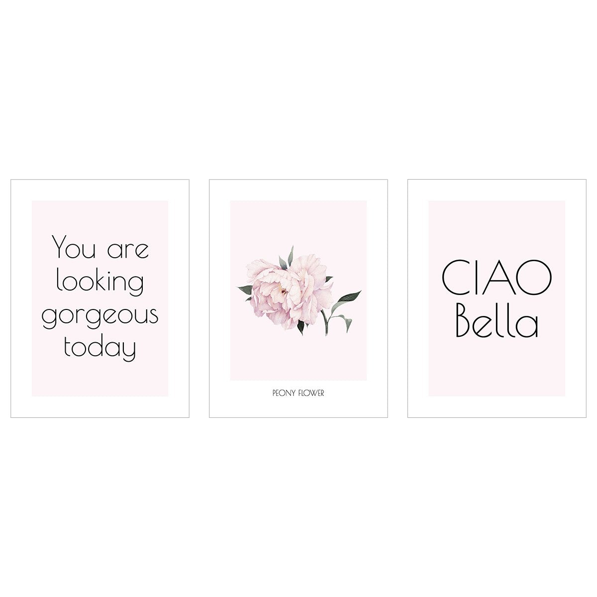 Plakaty napisy - YOU ARE LOOKING GORGEOUS TODAY#kolor_rozowy-mix