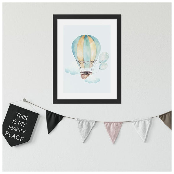 Plakat dla dzieci z balonem - inspiracje