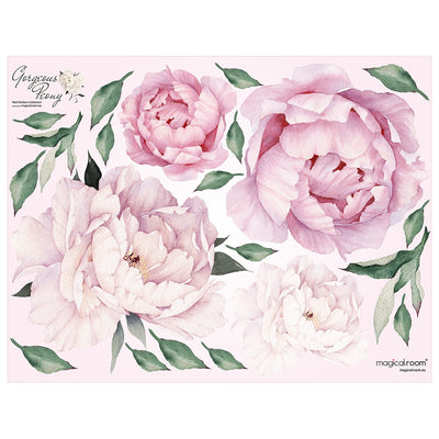 Naklejki ścienne różowe kwiaty do salonu#kolor_rozowy-mix
