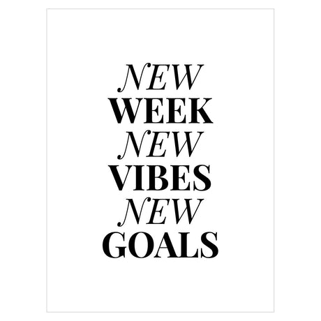 Plakat - New Week New Vibes