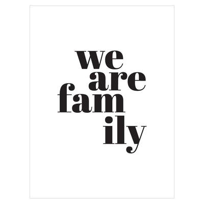 Plakat - We Are Family