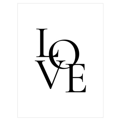 Plakat z napisem - Love