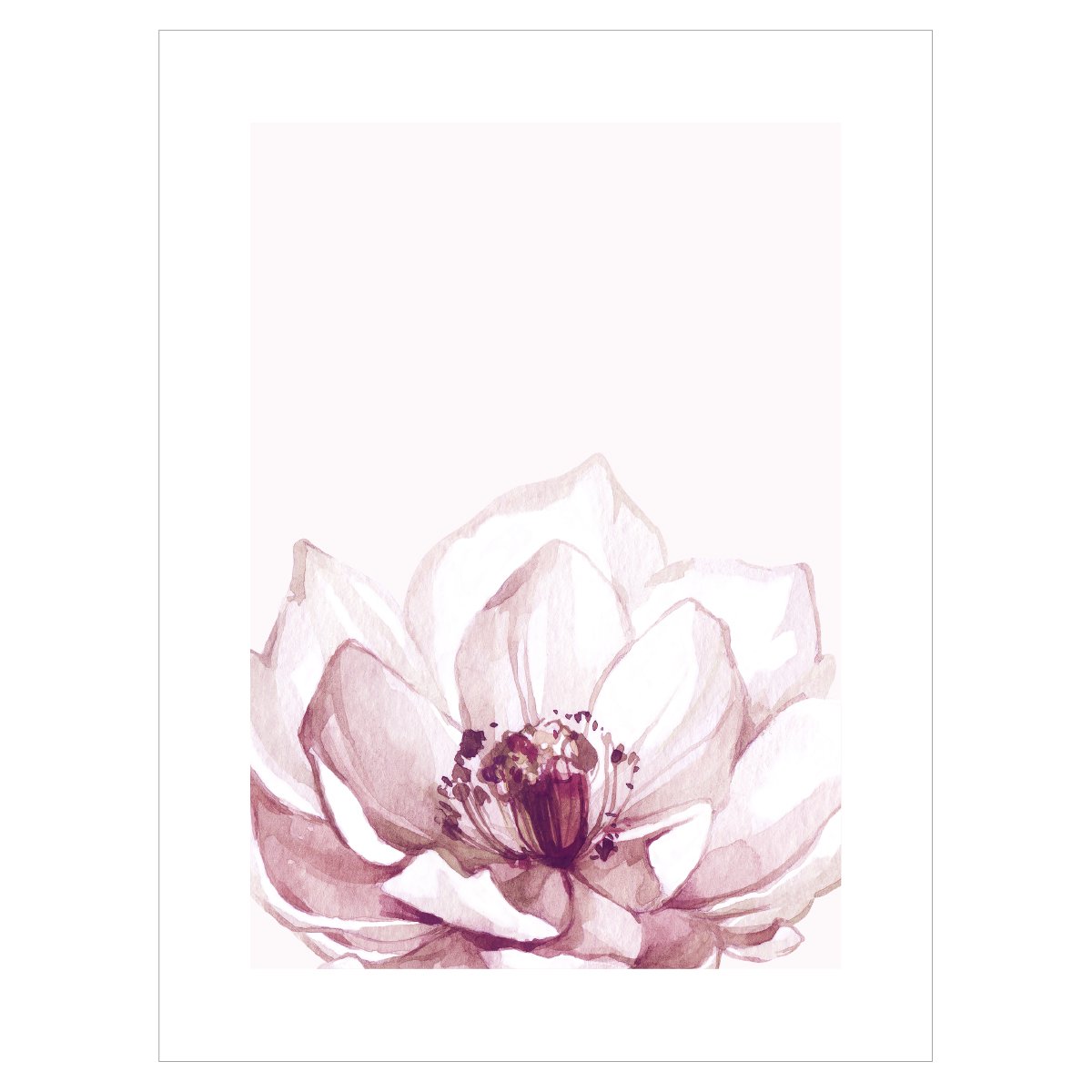 Plakat na ścianę - pastelowy kwiat#kolor_rozowy