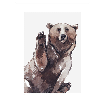 Plakat na ścianę - niedźwiedź