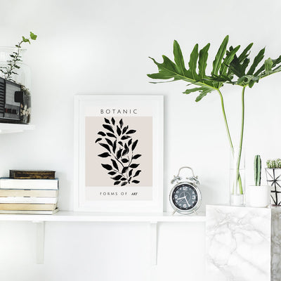 Plakat 30x40 cm do pokoju rośliny sztuka nowoczesna w białej ramce
