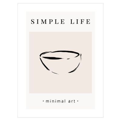 Plakat do biura - simple life