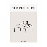 Plakat do salonu - simple life