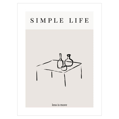 Plakat do salonu - simple life