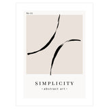 Plakat do salonu abstrakcja - simplicity