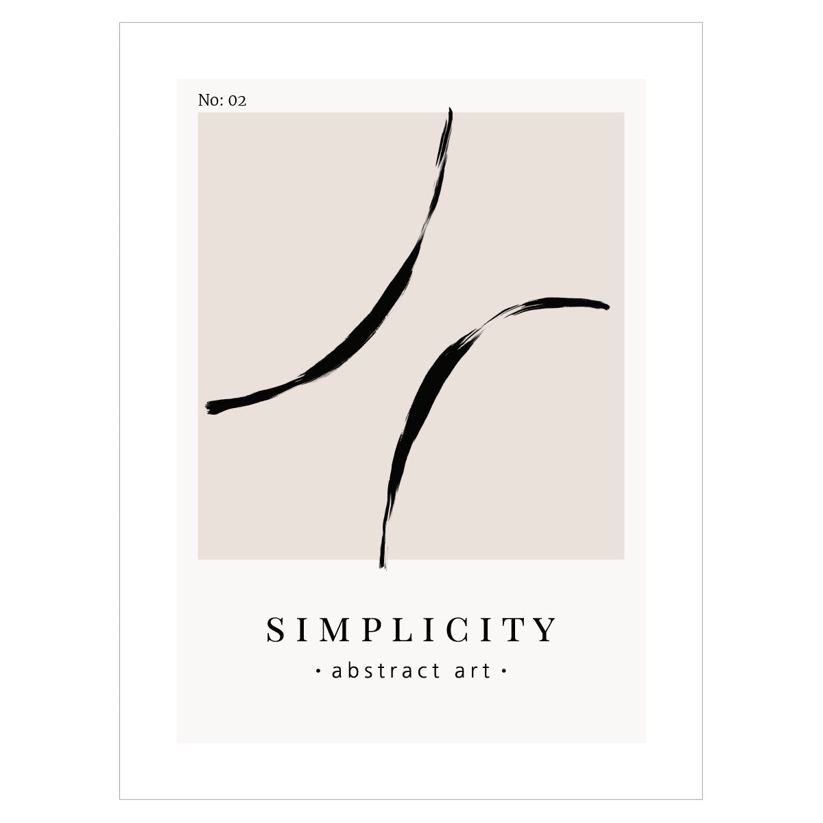 Plakat do salonu abstrakcja - simplicity