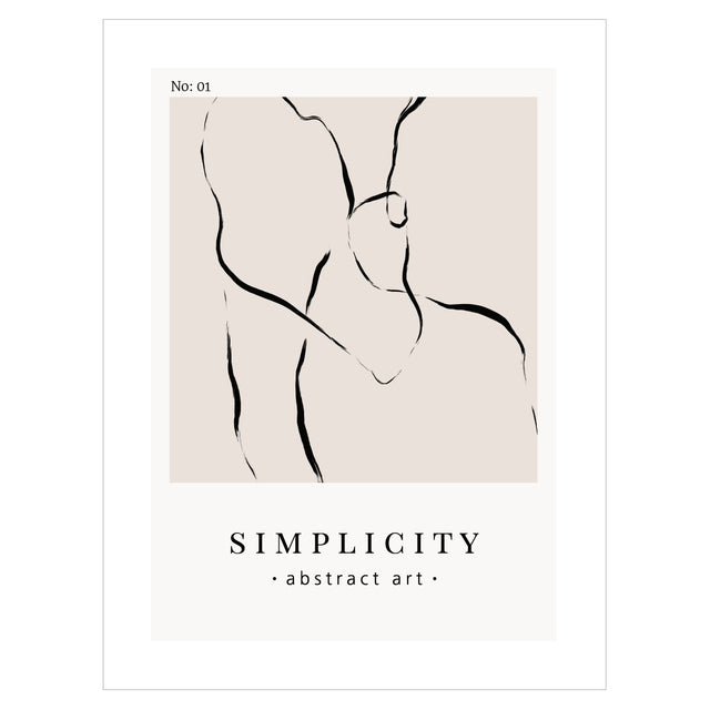 Plakat do przedpokoju art - simplicity