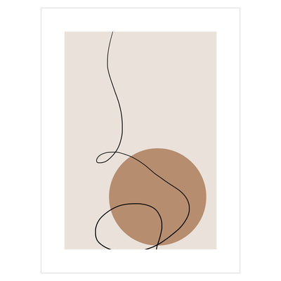 Plakat do salonu - sztuka minimalistyczna
