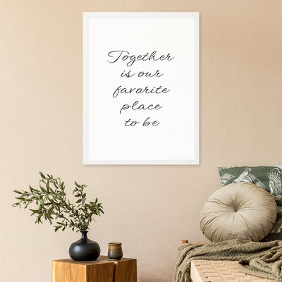 Plakat z napisami - Together