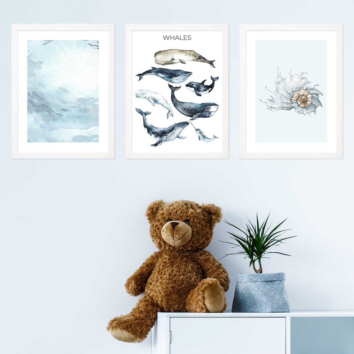 Plakaty dla młodzieży ocean i zwierzęta morskie